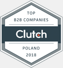 Cluch Top B2B Companies in Poland 2018 award